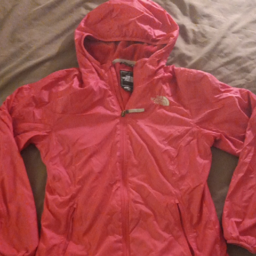 The North Face Vibrant Pink Windbreaker